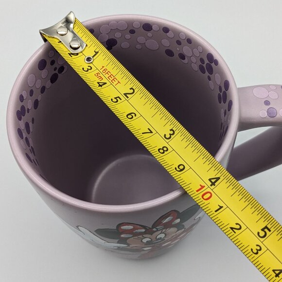 Minnie Mouse Disney Store Purple Polka Dot Mug, Minnie Mouse Red Dress and Bow - Picture 8 of 10